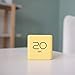 mooas Cube Timer (Yellow), Timers Cube Flip Block Timers Productivity Gravity Sensor Time Management for Kids ADHD Classroom Kitchen Desk Workout Cooking Study 10, 20, 30, 60 Seconds Timer Setting