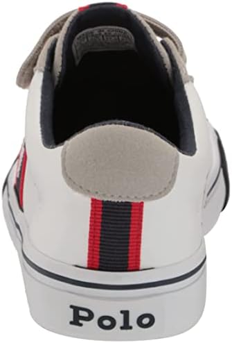 POLO RALPH LAUREN Boy's Wescott PS (Little Kid) White Tumbled/Navy/Red/White Pony Player 11 Little Kid M | Image 4