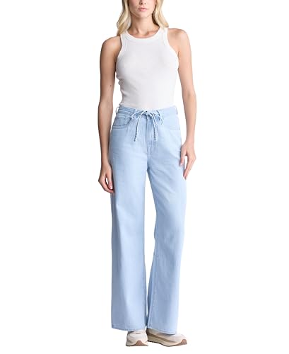 Buffalo David Bitton Women's Alecia High Rise Wide Leg Jeans4