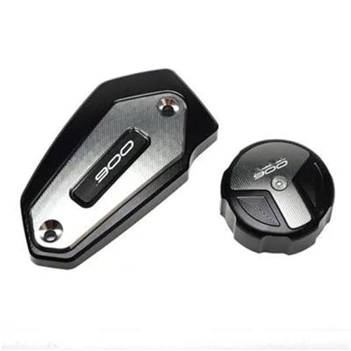 Tapa de líquido de frenos delantera y trasera para Kawasaki Z900, cubierta protectora negra 5