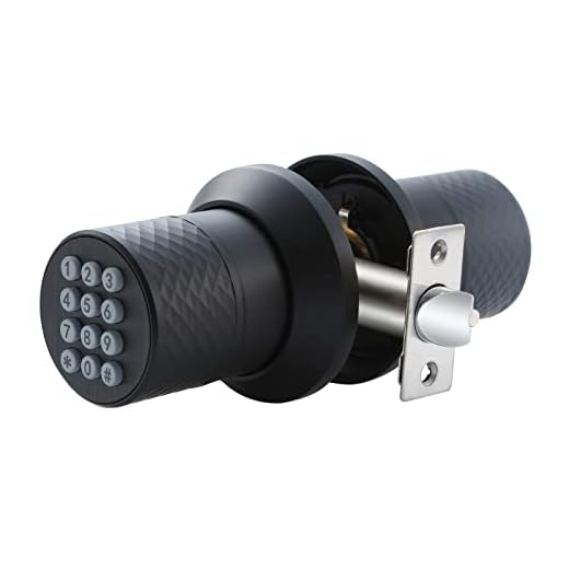 MeSaidFamiy Keyless Entry Door Lock with Keypad -Smart Digial Door Knob-Anti pry Code Door Knob with 2 Keys-Auto Lock-Easy Installation (Matte Black)