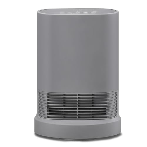 アイリスオーヤマ ヒーター 大風量 セラミックファンヒーター 首振り 室温センサー 1200W 切りタイマー 3段階温度調整 転倒オフ機能 速暖 小型 コンパクト 切り忘れ防止 ACH-LTSW12A-H グレー