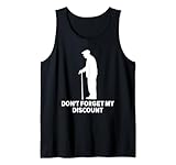 Photo Gallery non dimenticare il mio sconto - funny old people gag canotta Photo Gallery non dimenticare il mio sconto - funny old people gag canotta
