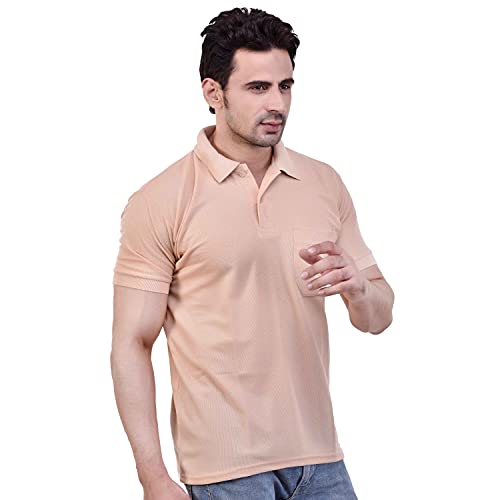 Image of SMAN Men's Polo T-Shirt Regular Fit Half Sleeve Multi Color Combo Pack of 2