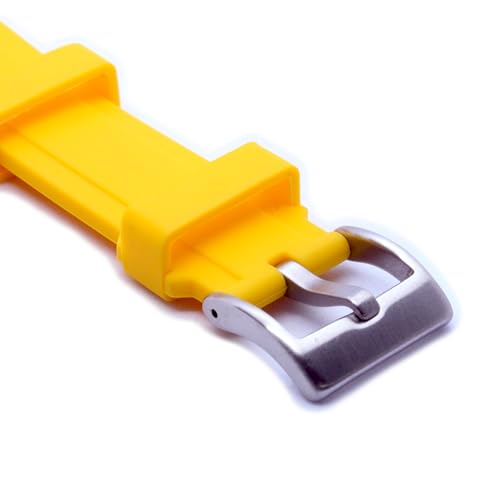 Image of WAMD Curved End Silicone Rubber Watch Straps - 18mm, 19mm, 20mm, 21mm, and 22mm Watch Straps for Watches.