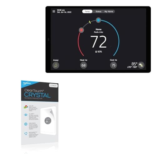 BoxWave Screen Protector Compatible with Lennox S40 - ClearTouch Crystal (2-Pack), HD Film Skin - Shields from Scratches