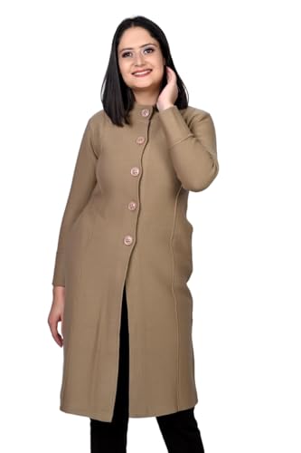 Image of TWENTY ME Winter Wear Casual Acrylic Wool Full Sleeve with Pockets Women's Extra Long Cardigans (4328)