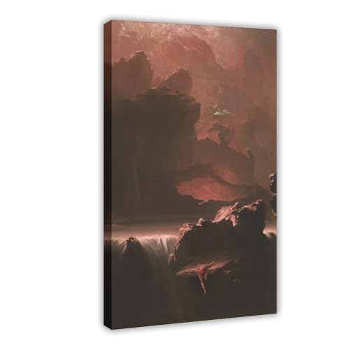 John Martin Affiches sur toile Sadak art classique de 1812 décoration murale 30x45 cm