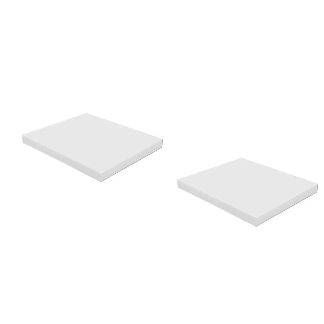 2 szt. 2-6 mm x 100/200 prostokątna płytka z tworzywa sztucznego POM wielokolorowa do modelu CNC(White,5x100x200mm)