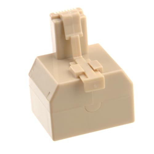 KICHOUSE Pin Coupler Connector Male to Female Network Cable Extension Beige for High Speed and Cable Modem Sharing Compatible with Cables