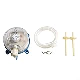 Yuanpgky Luftdifferenzdruckschalter für HLK-Systeme, einstellbarer Bereich von 20–500 Pa, visuelle Sollwertkalibrierung, kompatibel mit nicht brennbaren Gasen, industriell (50–500 PA)