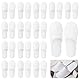 24 Paar Hotelslipper: Weiße Frottee Slipper Geschlossene Zehen Slipper, 4mm Unisex Hotelslipper Gästehausschuhe, Hotel Hausschuhe Rutschfeste Badeslipper für Beauty Center, Wellness, Ärzte, Hotels