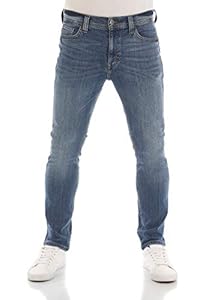 MUSTANG Jeans Herren Stretch Slim Fit Vegas Jeanshose Hose Denim, Länge:34L, Farbe:Denim Blue (5000-583), Weite:44W