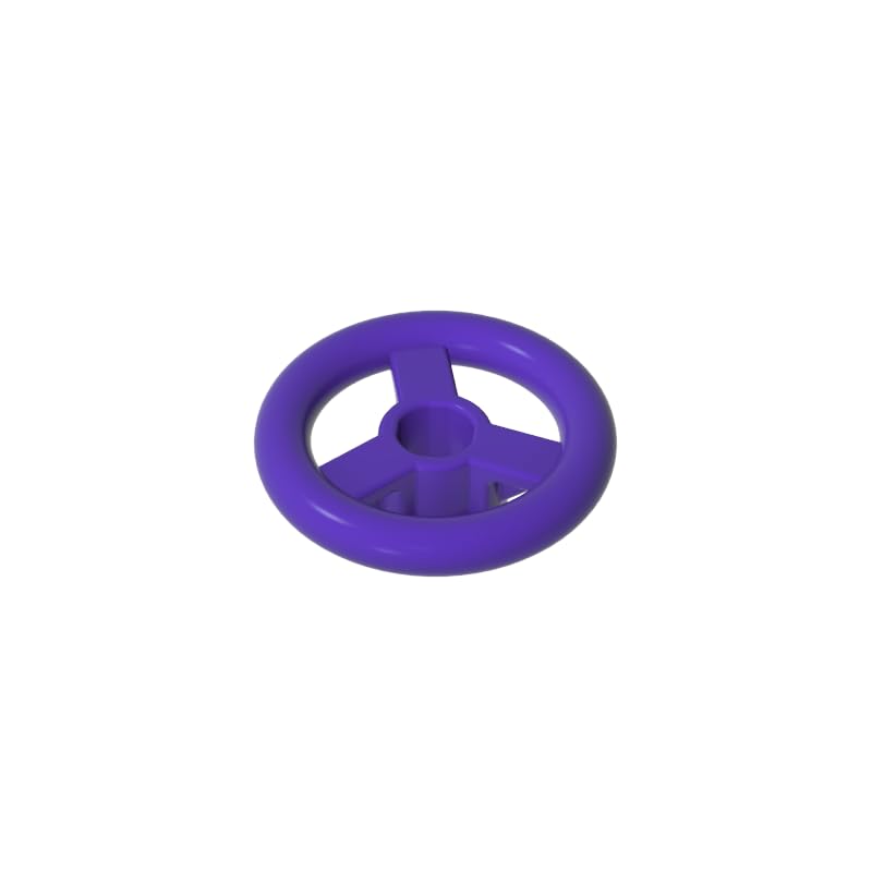 Transport Steering Wheel Small 2X2 50 Pieces GDS-2131 Compatible with Lego Bulk Toys Classics Moc Color:Dark Purple 268