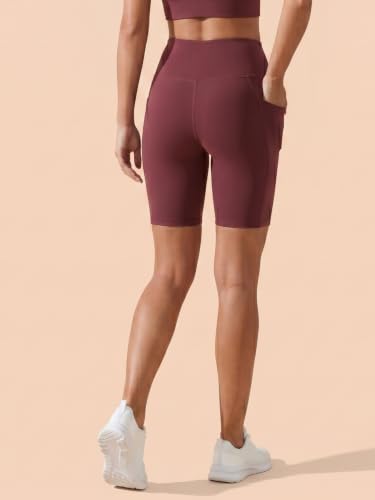 Image of BLINKIN Women's Shorts Gym Tights with 2 Pockets - High Waisted Tummy Control Cycling Tights & Yoga Pants for Women Workout Activewear (3030)