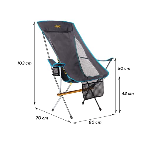 Chaise pliante légère Uquip Infinity Lounger compacte anti mal de dos - 3