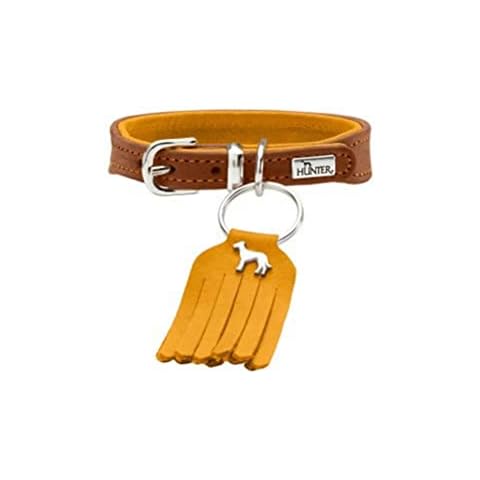 HUNTER Collar Lucca Petit de Cuero de Vaca Marrón/Mostaza Cover