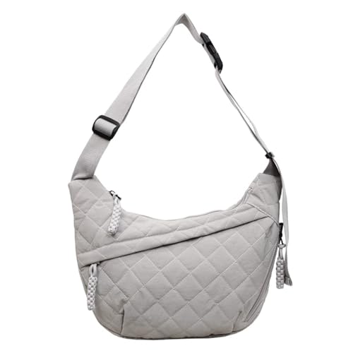 Image of Crescent Shoulder Bag Nylon Crossbody Bag for Women Nylon Hobo Bags Slouchy Sling Purse Dumpling Bags
