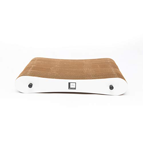 Gatomoderno Arranhador para Gatos de Papelão Kraft, Cama para Gatos, Brinquedo para Gatos, Modelo Sã