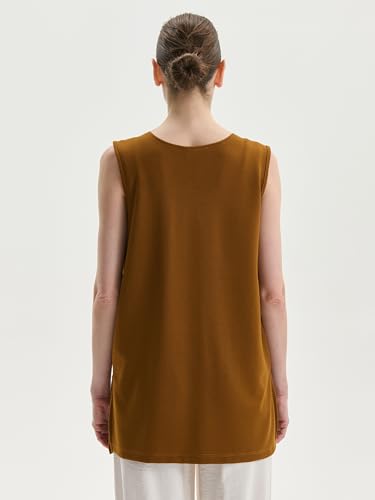 LC WAIKIKI V-Neck Women's Waistcoat M Brown