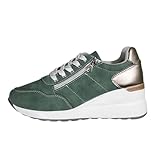 Viaoragiosa Zapatillas De Deporte Alta TalóN Plataforma,Sneakers De CuñA Interna para Mujer,Cierre con Cordones,Transpirable,para Adelgazar,Correr,Caminar,Casual,Deportivo,Footing