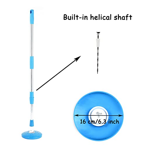 Midremer Spin Mop Pole Handle Replacement, Home Floor 360 Degrees Rotating Telescopic Replacement Handle Cleaning Tool Accessories Enhanced Thickened Version For Cleaning Home Bedroom Office (Blue) #TOP1