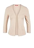 ohne Verschluss s.Oliver Damen Cardigan mit Lochmuster-Details brown melange 44