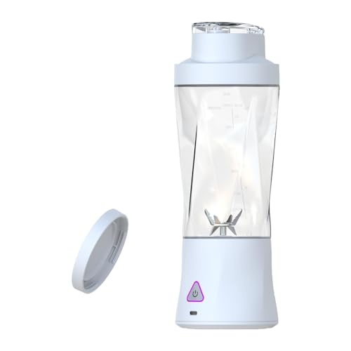 FytStycale ジューサーブレンダー ポータブルカップ 電動コードレス設計 強力360Wモーター 小型収納 耐久構造 衝撃防止 洗浄簡単 携帯便利 オフィス 屋外活動 旅行に適用, 白