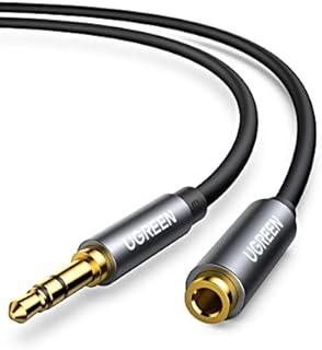 UGREEN Headphone Extension Cable 3.5mm Male to Female Audio Lead Aux Extender Mini Jack Plug Auxiliary Stereo Earphone Cord Compatible with Car TV Laptop PC Phone MP3 Player Speaker Amp Soundbar(5M)