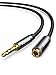 UGREEN Headphone Extension Cable 3.5mm Extension Gold Plated Aux Cable Audio Stereo Jack Male to Female TRS Cord Extender Compatible with iPhone iPad Phones Tablets Media Players, 3.3FT