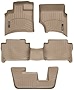 WeatherTech Custom Fit FloorLiner for Audi Q7-1st, 2nd, & 3rd Row (Tan)