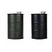 Produktbild HIUGHJ Outdoor Wasserflasche Ölfass Form 700ml Wodka Whisky Flagon Tragbarer Alkohol Wein Schnaps Flachmann   304 Edelstahl, Army Green