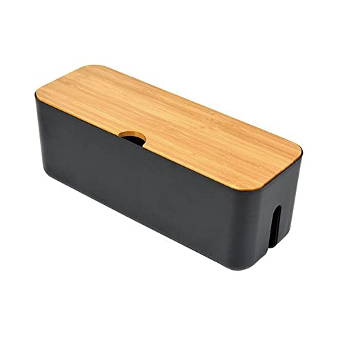 Schwarz Kabel Aufbewahrungsbox, Kabelmanagement-Box Mit Belüftung, Groß Steckdosenbox, Kabelsammler Aufbewahrungsbox, Kabelaufbewahrung Kabelbox, für zu Hause Verwendet Werden Cover