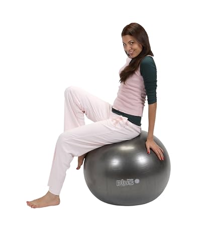 GYMNIC Plus Burst-Resistant Exercise Ball, Black (65 cm) - Thumbnail 3