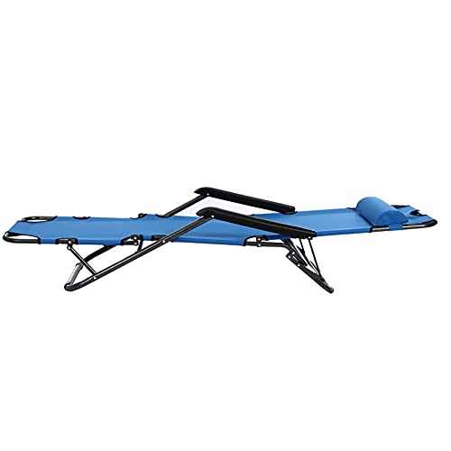Chaise longue pliable légère et confortable avec appui-tête réglable - 3