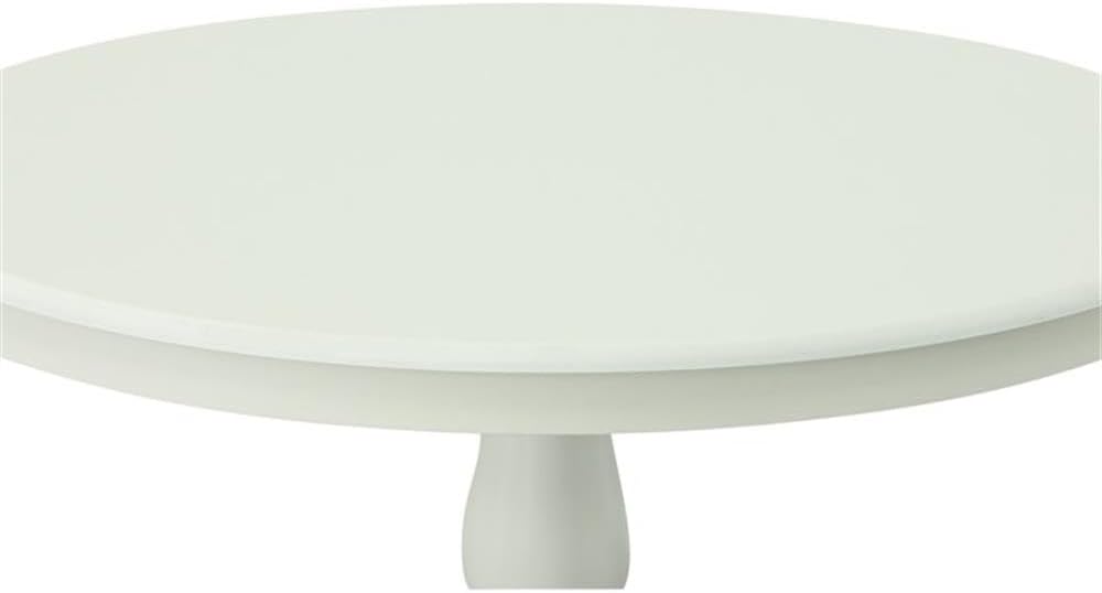 Carolina Classic Fairview 42" Round Pedestal Dining Table in White
