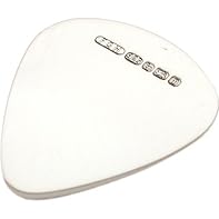 Personalised Engraved Sterling Silver Guitar Plectrum/Pick with Hallmarks as shown This beautiful item is a must have for any guitar fanatic and a keepsake for years. The plectrum comes engraved with your text and presented in a lined gift box. Altho...