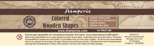 Stamperia KLSP161 Coloured Wooden Shape A5, Multicoloured, 14.8 x 21 x 0.8 cm, Multi-coloured, 14,8 x 21 x 0,8 cm - Image 2