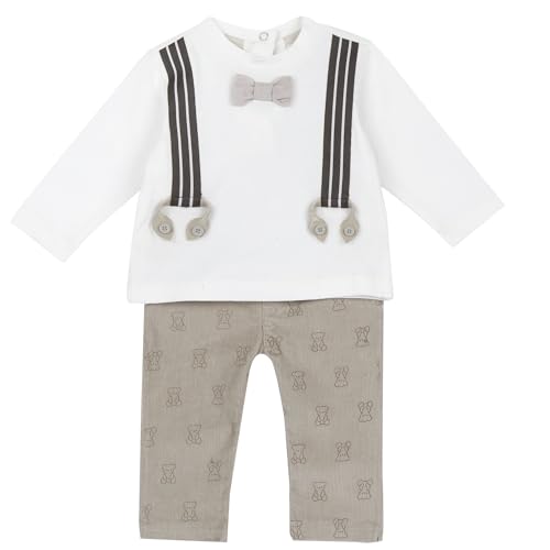 Chicco, Completo Neonato Elegante, con Maglietta e Pantaloni, Abbigliamento Bambino