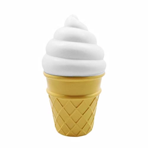 BFHCVDF Lampada da Notte a Forma di Gelato LED Nightlight Decorativa a LED per Camera da Letto Bianca