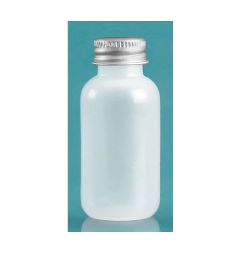 1 oz Natural LDPE Boston Boston Rounds w/Silver Aluminum PE Lined Caps