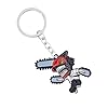Chainsaw Man Keychain – Anime Merch with Makima, Power, Denji, Aki, Chainsaw Man & Pochita, Anime Gifts