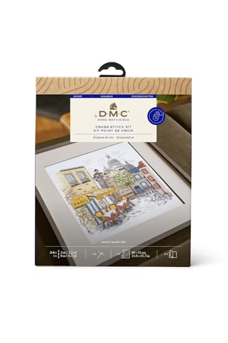 DMC   DMC Montmartre (23x21cm) Kit de Bordado de Punto de Cruz   1 Conjunto