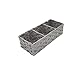 KUAIKUAI Kosz łazienkowy 3 Sekcja Łazienka Koszyki Wiklinowe Koszyki Do Półek THEGrass Tank Koszyk 3 Sekcje Ręcznie Tkane Kosze Do Przechowywania Tkanki (Color : Polypropylene)