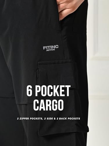 Image of FITINC All Weather 6 Pocket Cargo Pants for Men