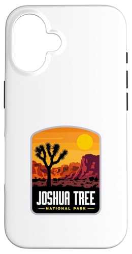 Moderno Joshua Tree National Park Logo Naturaleza Salvaje Aventura Carcasa para iPhone 16