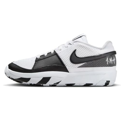 Nike Ja 1 Big Kids' Basketball Shoes (DX2294-102, White/Black-White) Size 1