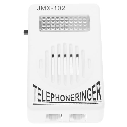 VALICLUD Amplificador de Timbre de Teléfono para Teléfono Fijo Blanco Amplificación de Volumen y Diseño Compacto Adecuado para Llamadas Claras Hogar