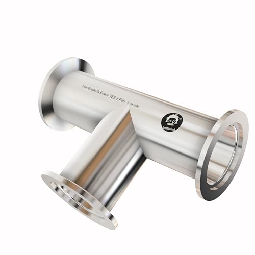 Image of superior grade - Equal Tee Fitting with NW40 KF40 Flange (KF40 equal TEE Long 130mm)