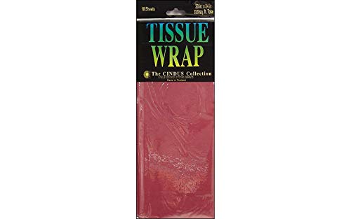 Cindus Burgundy Tissue 20 Inch x 20 Inch 10 Sheets